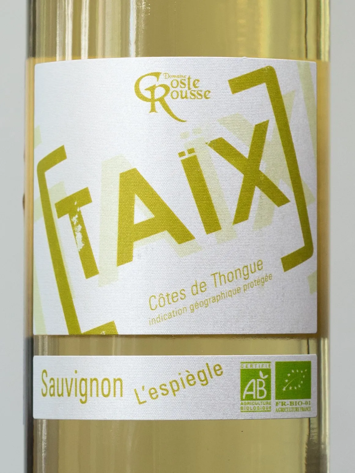 Купить вино Domaine Coste Rousse Taix Sauvignon Cotes de Thongue в винном ресторане Остерия цена Вино Domaine Coste Rousse Taix Sauvignon Cotes de Thongue / Таис Совиньон Кот де Тонг